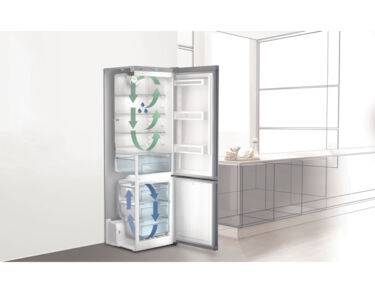 Réfrigérateur congélateur 2 circuits NoFrost Premium Inox Anti-Traces Grande Largeur
