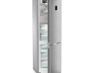 Réfrigérateur congélateur BioFresh NoFrost Blu Peak 60cm Inox anti-traces