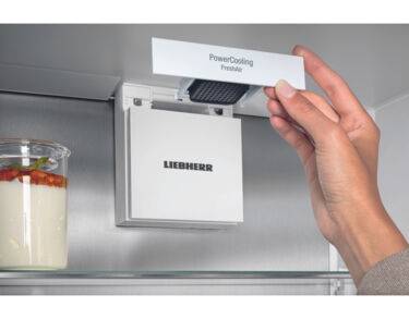 Réfrigérateur une porte tout utile 60cm Blu Prime Porte Inox anti-traces