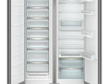 Réfrigérateur américain Side-by-Side Blu NoFrost Plus Portes Inox anti-traces