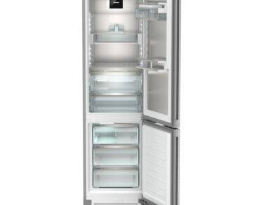 Réfrigérateur congélateur BioFresh NoFrostBlu Peak 60cm Inox anti-traces